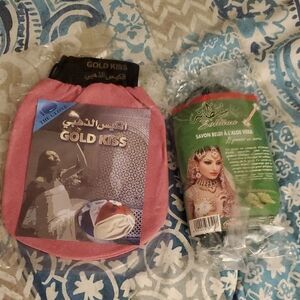 Pink Exfoliating Glove with Beldi Aloe Vera Soap